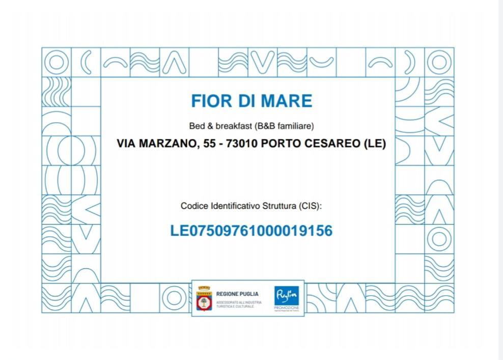 B&B Fior Di Mare Porto Cesareo Kültér fotó